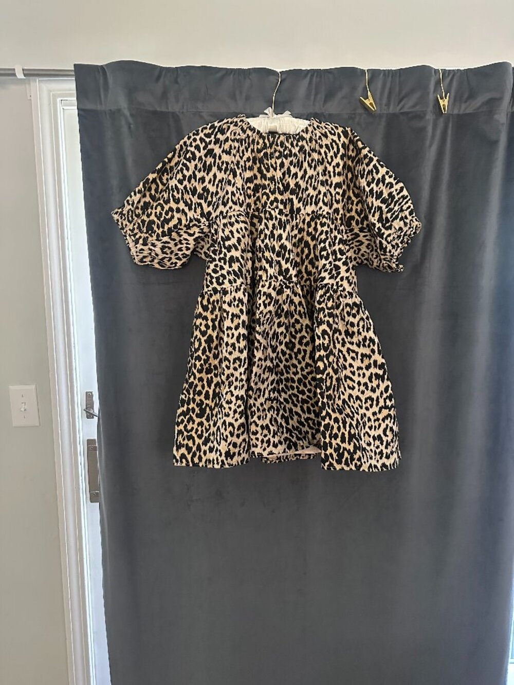 Sister Jane Leopard Jacquard Mini Dress